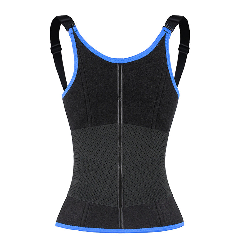 UJB Blue Adjustable Single Belts Vest MHW100079BL