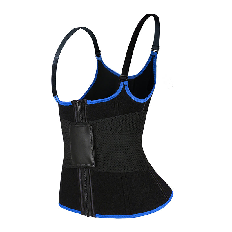 UJB Blue Adjustable Single Belts Vest MHW100079BL