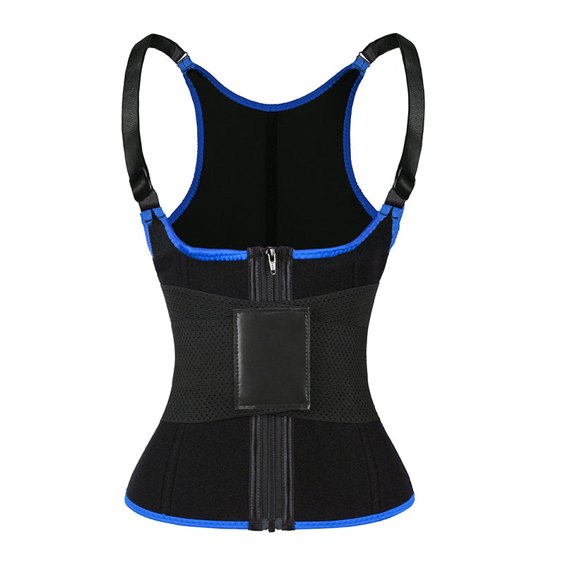 UJB Blue Adjustable Single Belts Vest MHW100079BL