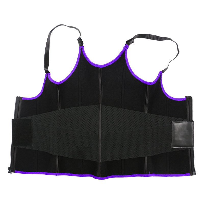 UJB Purple Adjustable Single Belts Vest MHW100079PU