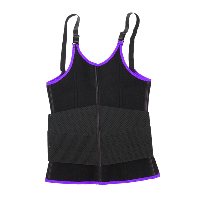 UJB Purple Adjustable Single Belts Vest MHW100079PU