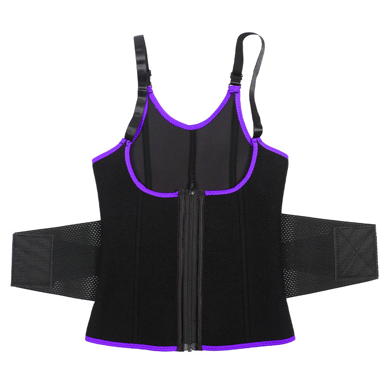 UJB Purple Adjustable Single Belts Vest MHW100079PU