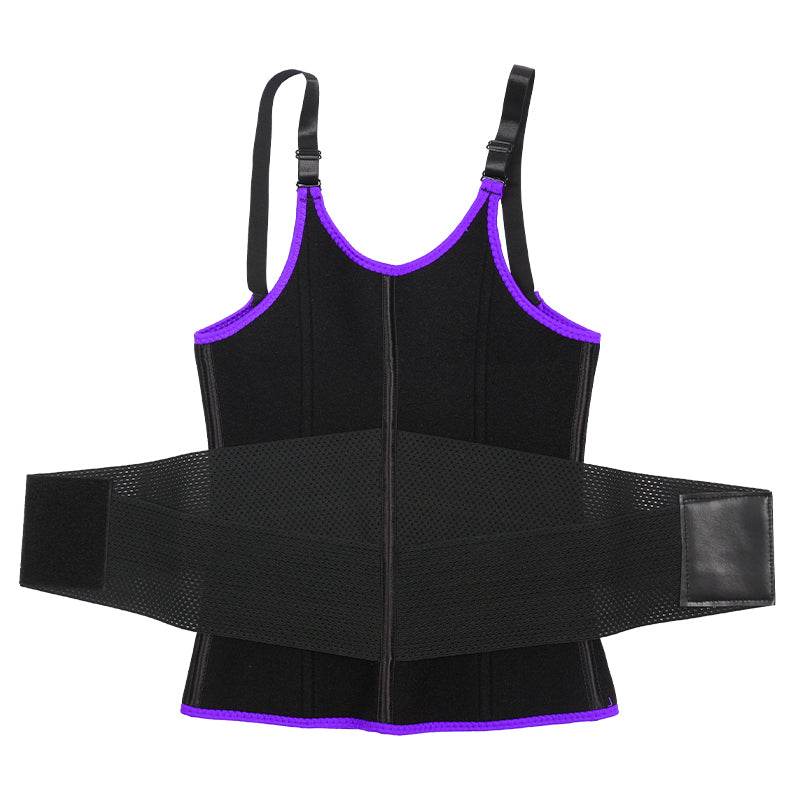 UJB Purple Adjustable Single Belts Vest MHW100079PU