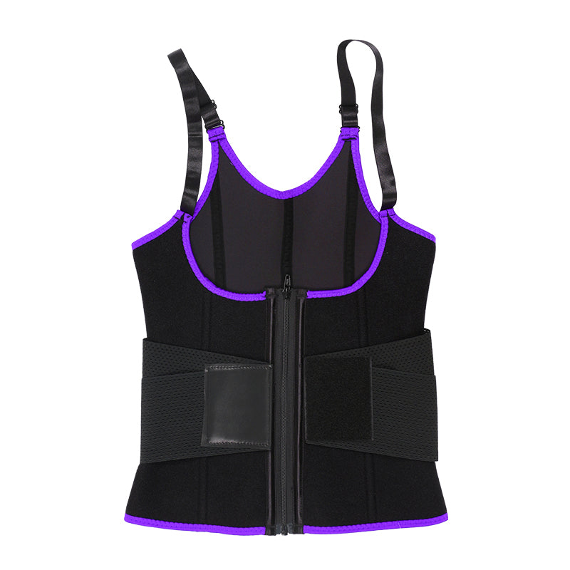 UJB Purple Adjustable Single Belts Vest MHW100079PU