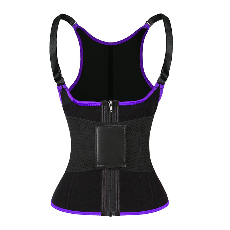 UJB Purple Adjustable Single Belts Vest MHW100079PU
