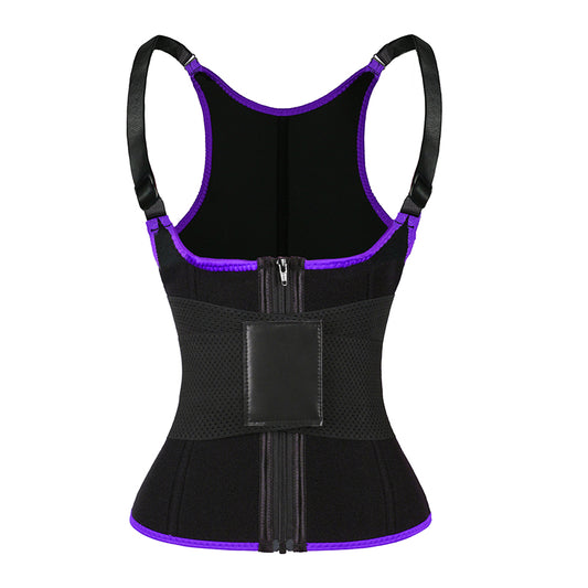 UJB Purple Adjustable Single Belts Vest MHW100079PU