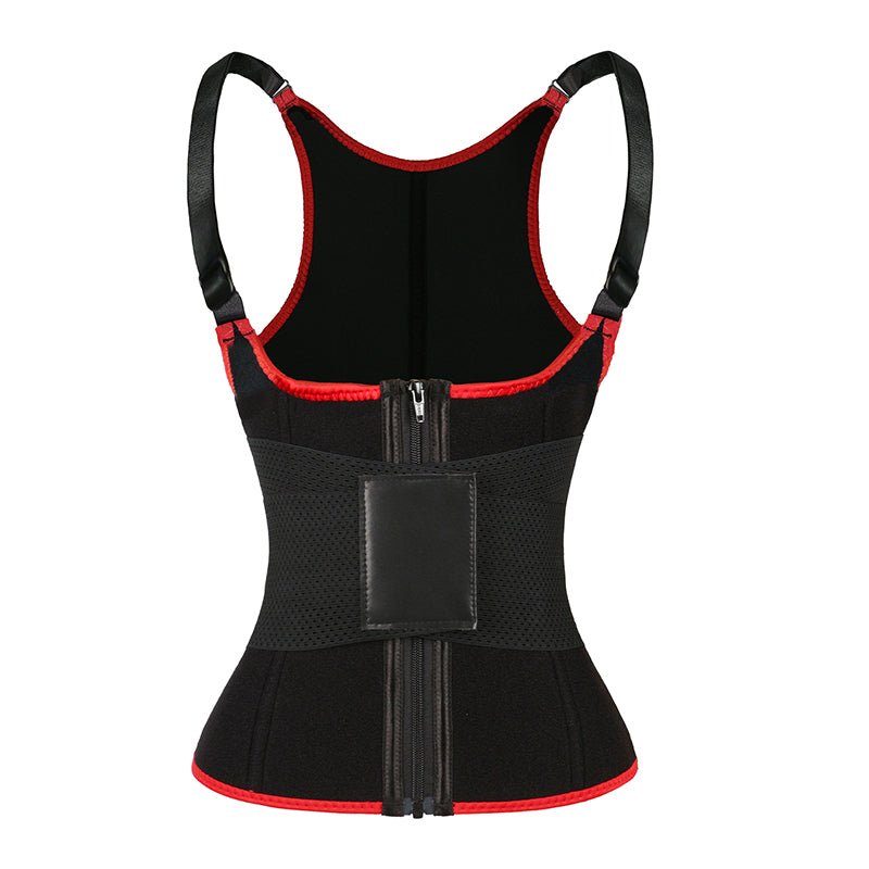 UJB Red Adjustable Single Belts Vest MHW100079R