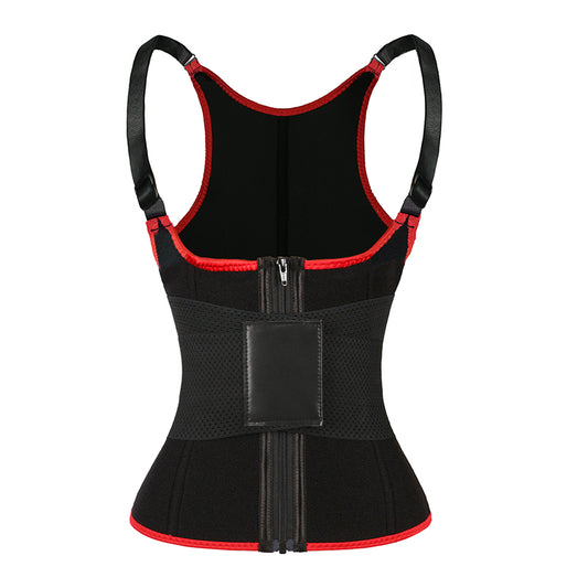 UJB Red Adjustable Single Belts Vest MHW100079R