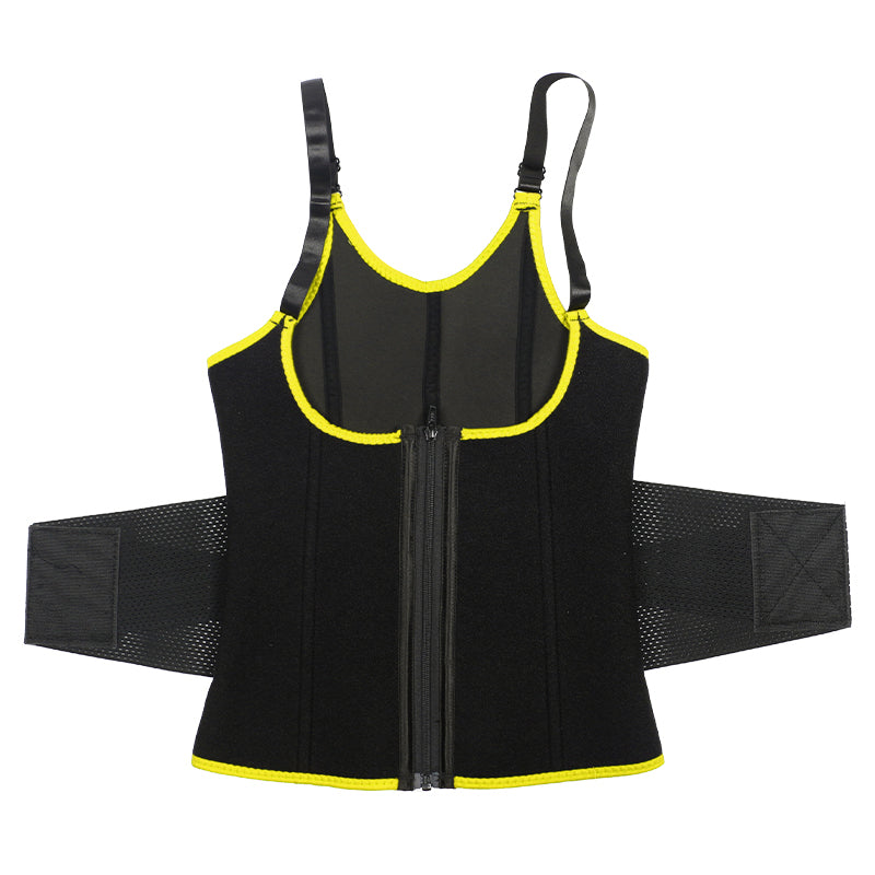UJB Yellow Adjustable Single Belts Vest MHW100079Y