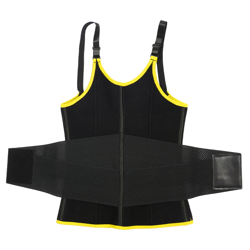 UJB Yellow Adjustable Single Belts Vest MHW100079Y