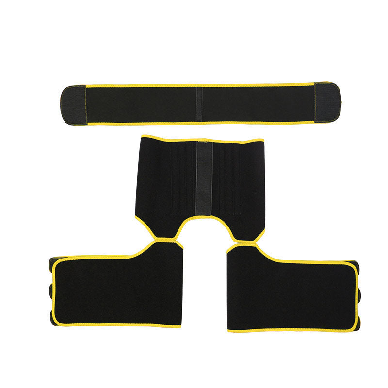 UJB Yellow Neoprene Waist&Thigh Shaper with Single Detachable Belt MHW100118Y