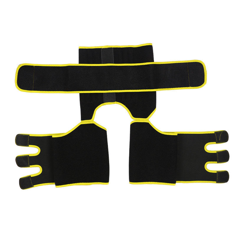 UJB Yellow Neoprene Waist&Thigh Shaper with Single Detachable Belt MHW100118Y