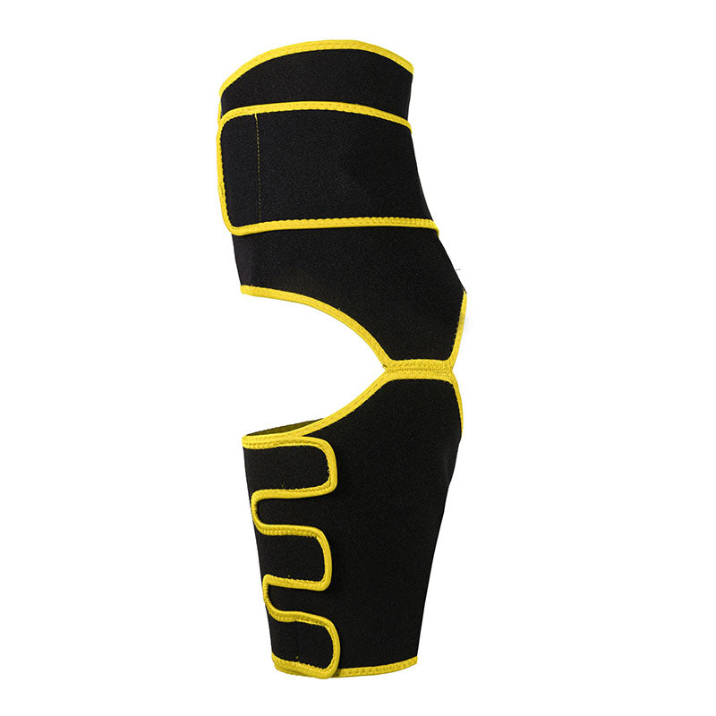 UJB Yellow Neoprene Waist&Thigh Shaper with Single Detachable Belt MHW100118Y