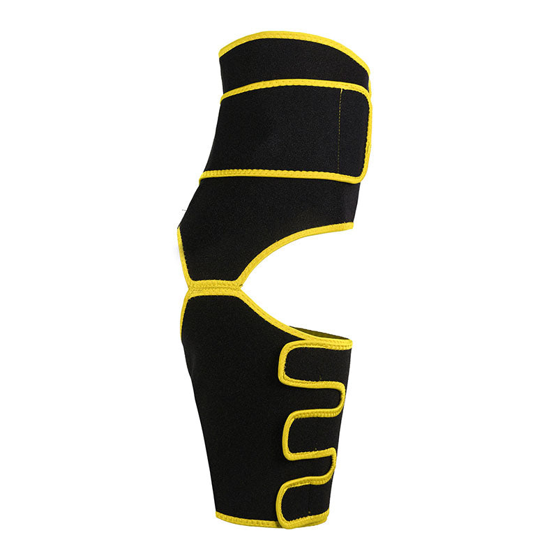 UJB Yellow Neoprene Waist&Thigh Shaper with Single Detachable Belt MHW100118Y