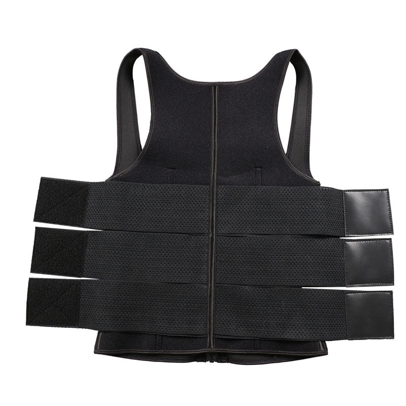 UJB Black Vest Three Belts MHW100194B