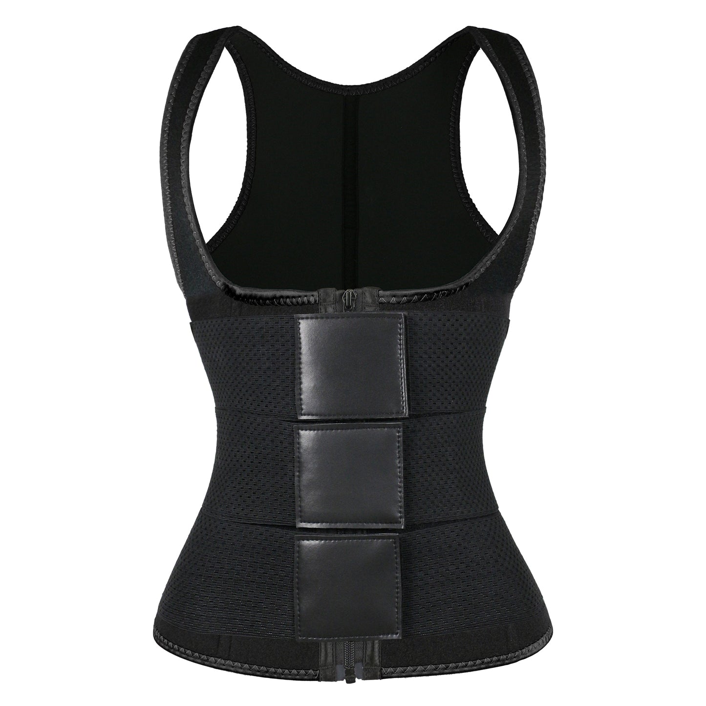 UJB Black Vest Three Belts MHW100194B