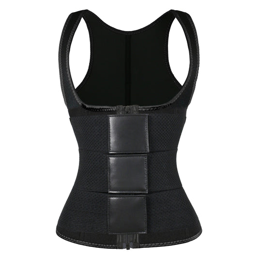 UJB Black Vest Three Belts MHW100194B