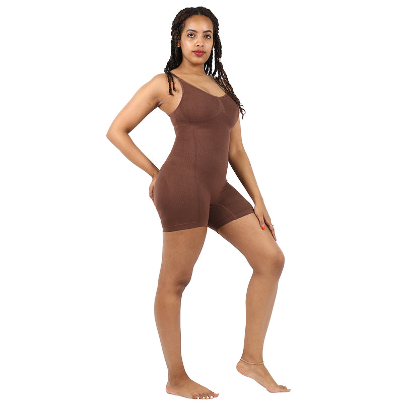 Brown Seamless Postpartum Body Shaper MHW100274BR
