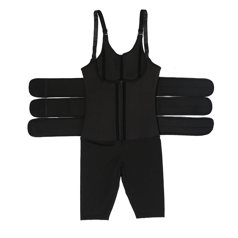 UJB SBR 9 steel bone three-belt vest milk silk MHW100299B