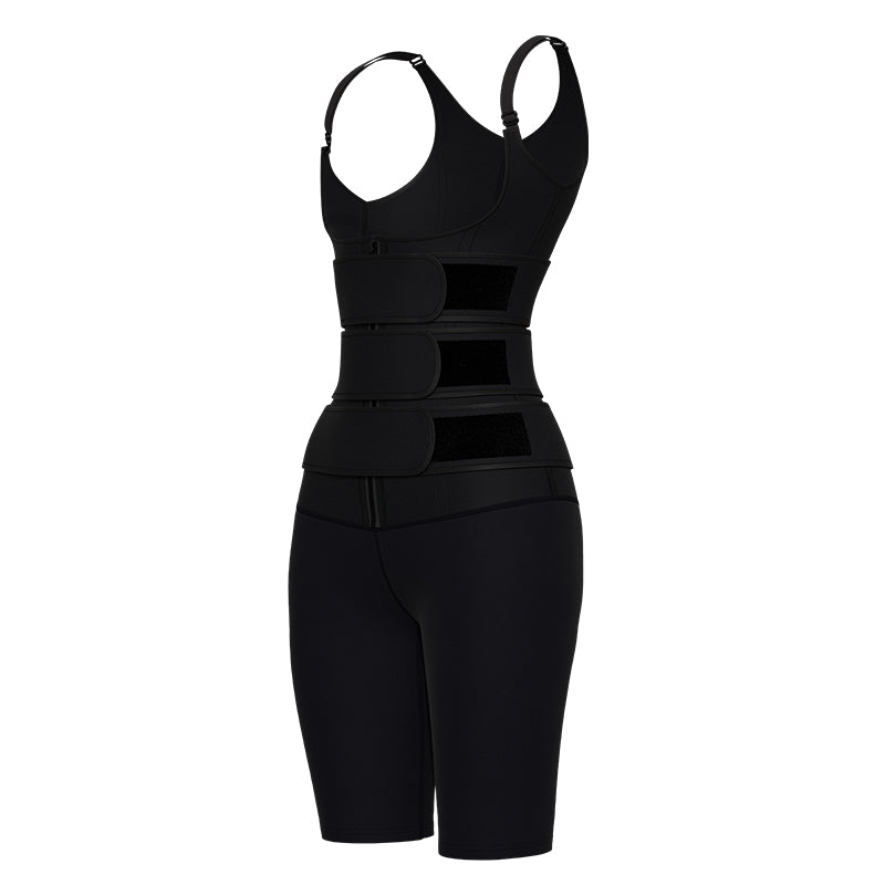 UJB SBR 9 steel bone three-belt vest milk silk MHW100299B