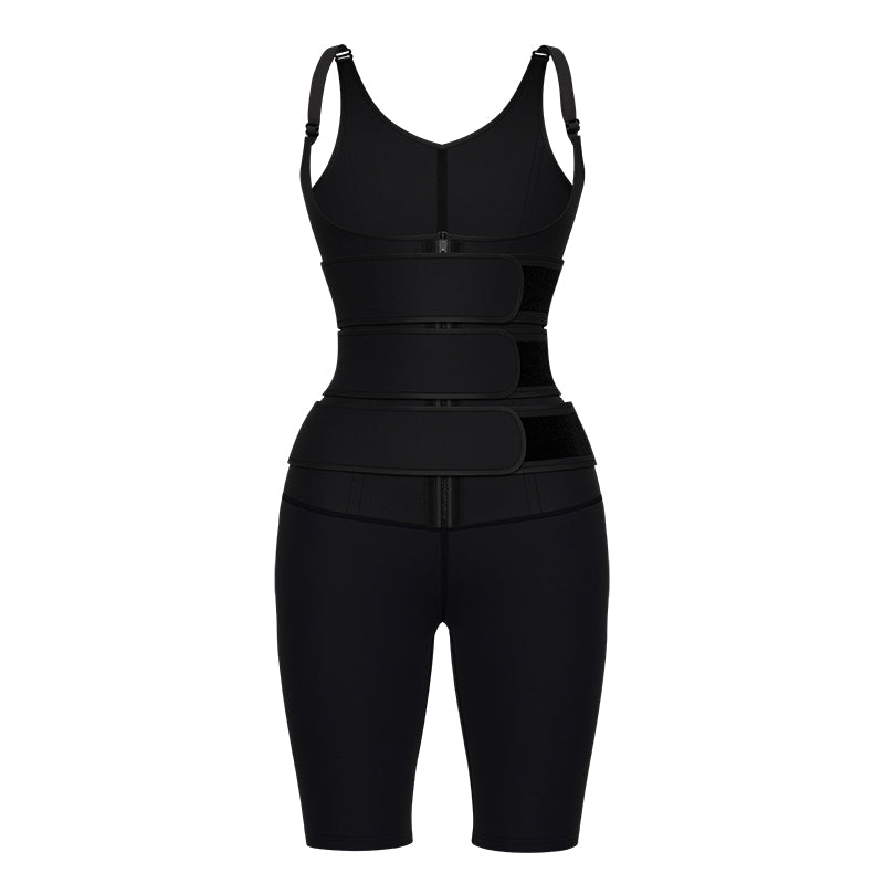 UJB SBR 9 steel bone three-belt vest milk silk MHW100299B