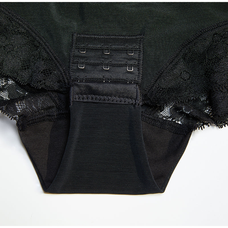 Plus Size Tummy Shaper Jumpsuit MT000007B Black