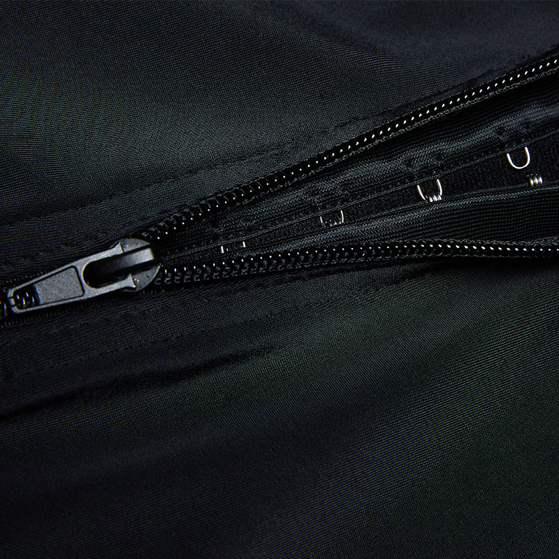 Tight-fitting zipper body sculpting sleeves lace large size body shaperMT000009B