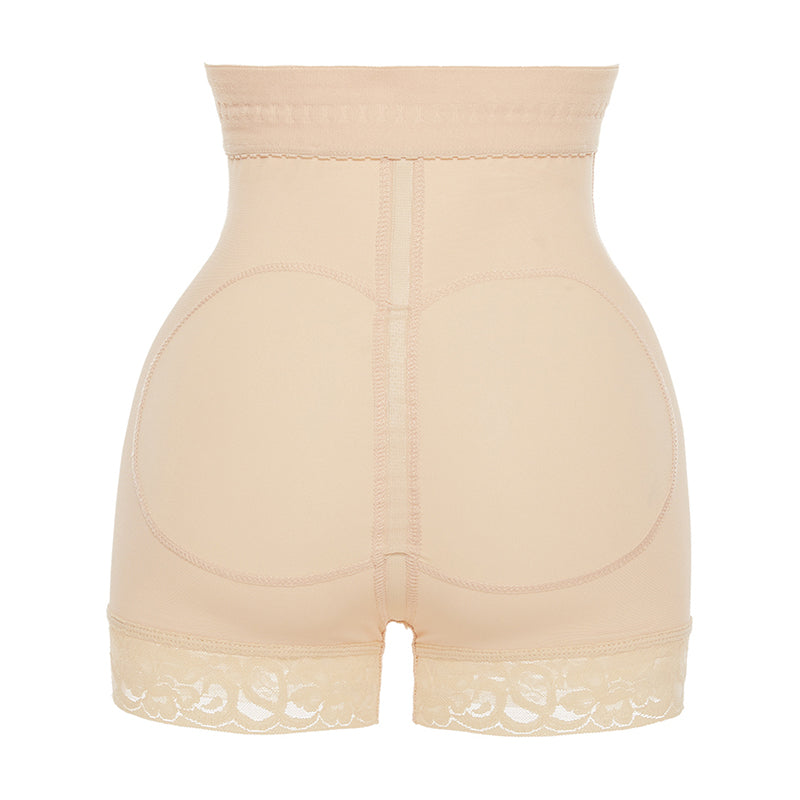Non-slip Nude high waisted elastic hip shaping breathable