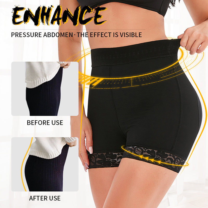 UJB Non-slip Black high waisted elastic hip shaping breathable Butt lift MT000011B
