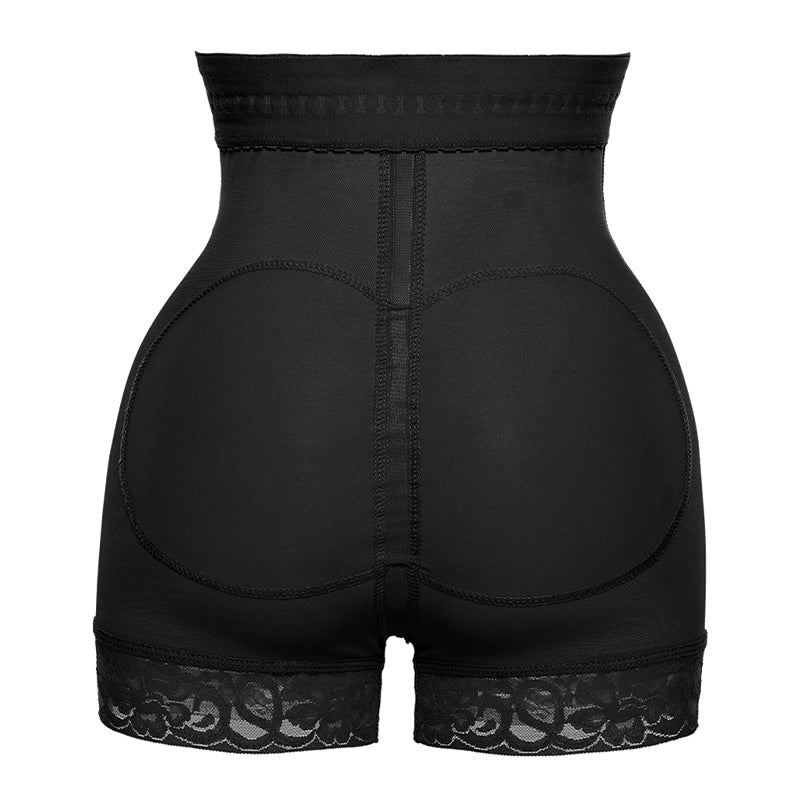 Non-slip Black high waisted elastic hip shaping breathable