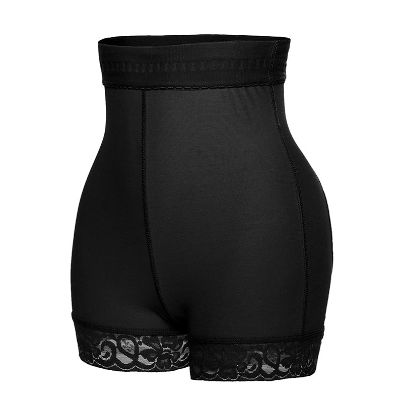 Non-slip Black high waisted elastic hip shaping breathable