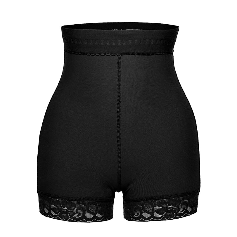 Non-slip Black high waisted elastic hip shaping breathable