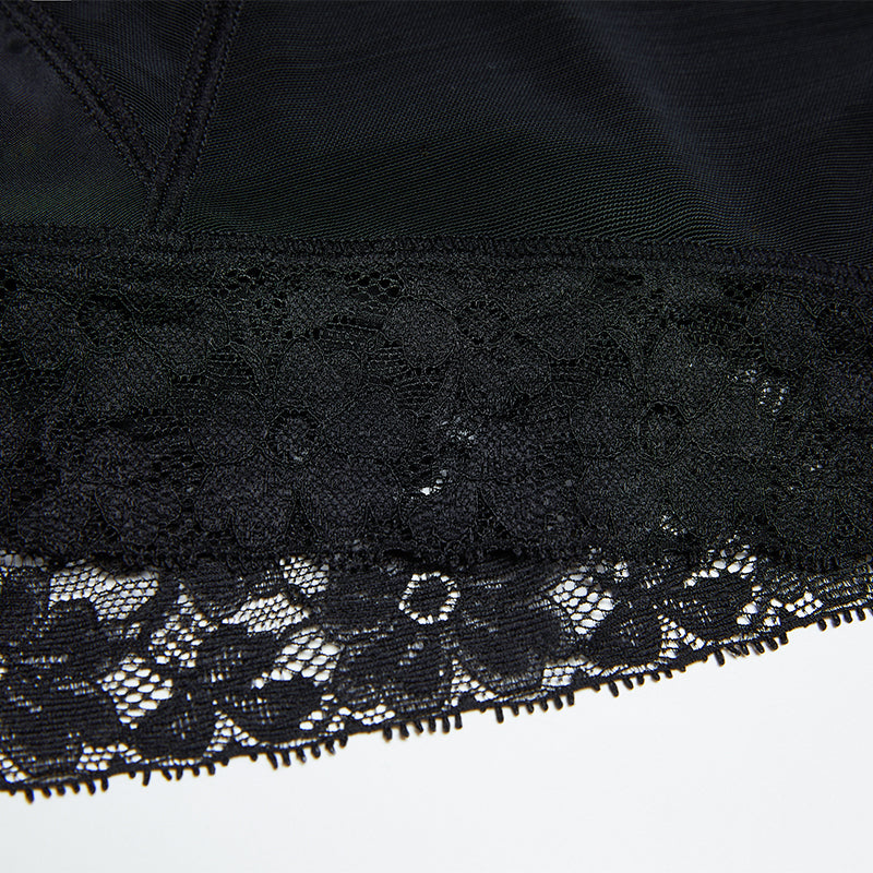 Plus Size Tummy Shaper Jumpsuit MT000007B Black