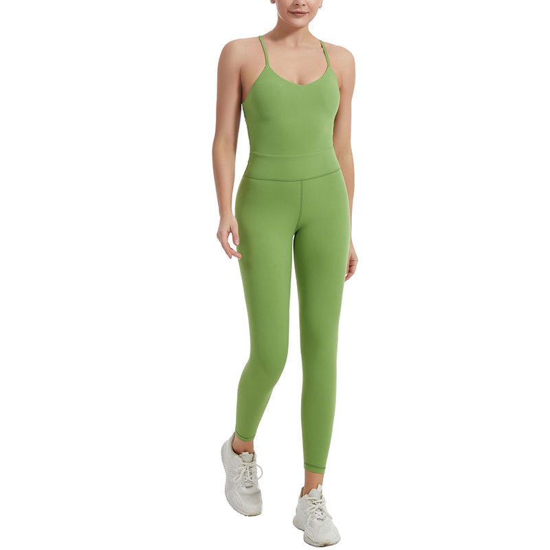 UJB Spaghetti Strap Bodycon Tank One Piece Jumpsuits MH133779