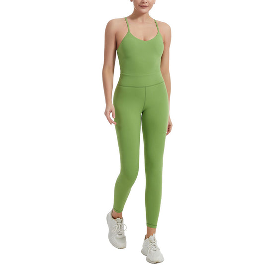 UJB Spaghetti Strap Bodycon Tank One Piece Jumpsuits MH133779