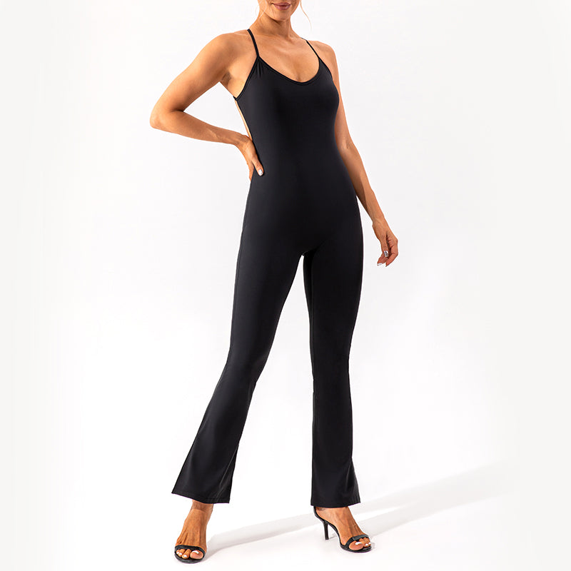 UJB Athletic Backless Jumpsuit One Piece Overall MH133785