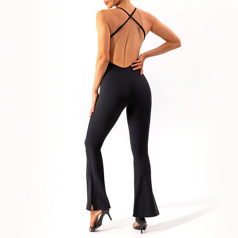 UJB Athletic Backless Jumpsuit One Piece Overall MH133785