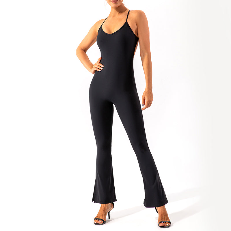 UJB Athletic Backless Jumpsuit One Piece Overall MH133785