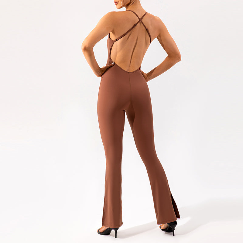 UJB Athletic Backless Jumpsuit One Piece Overall MH133785