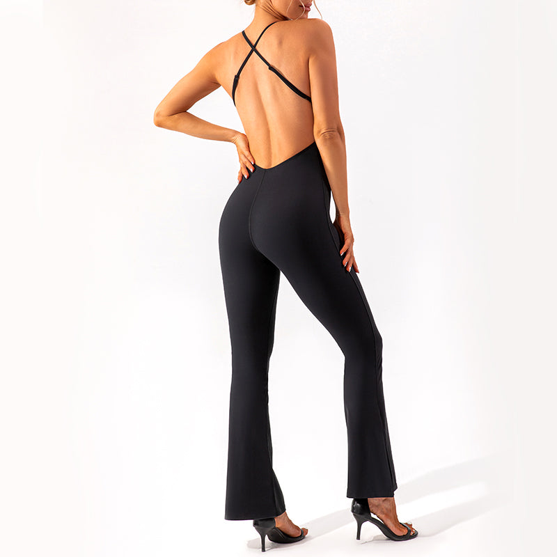 UJB Athletic Backless Jumpsuit One Piece Overall MH133785
