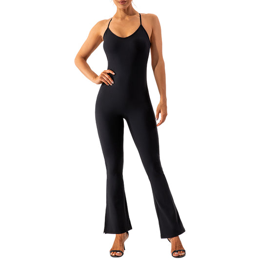 UJB Athletic Backless Jumpsuit One Piece Overall MH133785