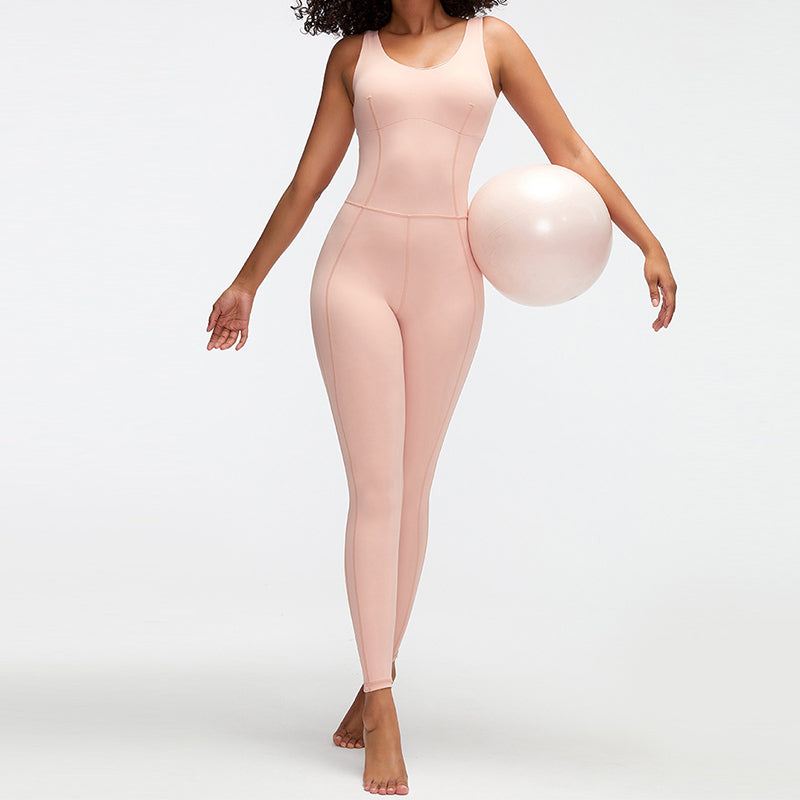 UJB Built-in bra Onesie Unitard Designed for yoga and training MH133734