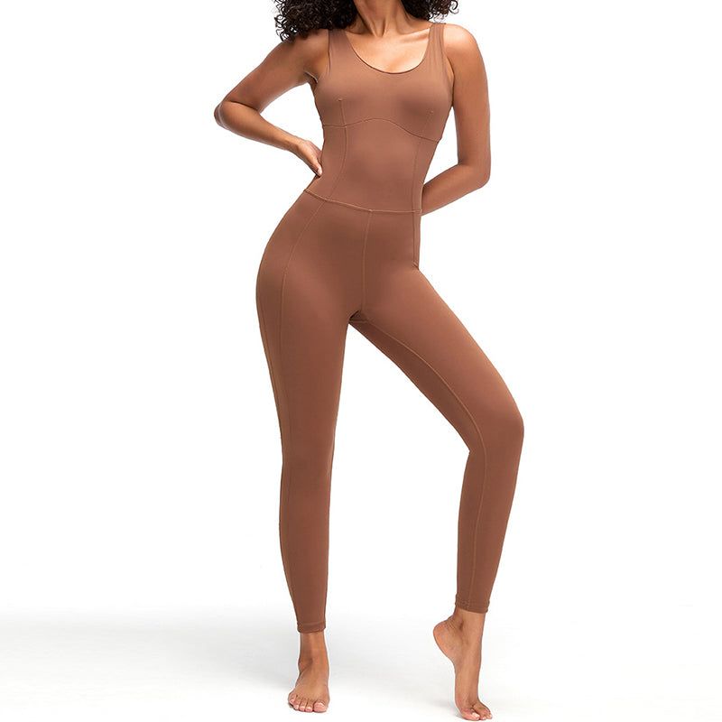 UJB Built-in bra Onesie Unitard Designed for yoga and training MH133734