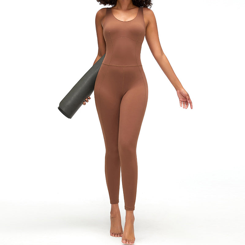 UJB Built-in bra Onesie Unitard Designed for yoga and training MH133734