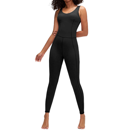 UJB Built-in bra Onesie Unitard Designed for yoga and training MH133734