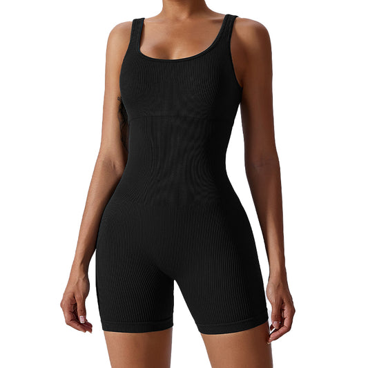 UJB One Piece Exercise Workout Short Jumpsuit Rompers MH133792