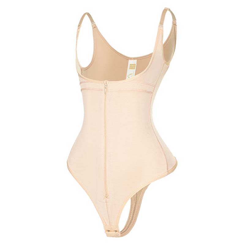 Bodysuit girdle high back nude thong MT000234N