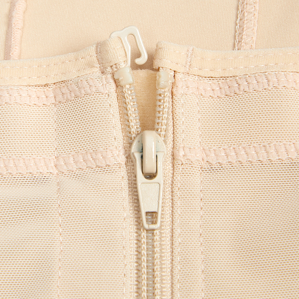 The new type of large size European and American breasted zipper body shaper with lengthened straps MT000017B