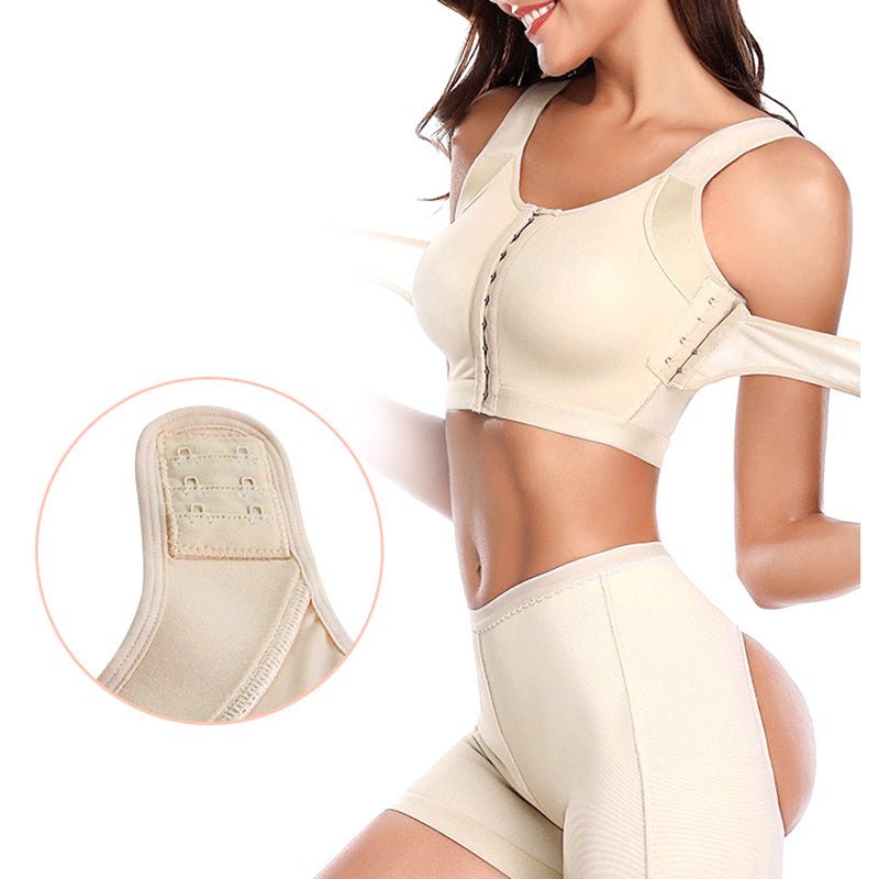 Front Button Plus Size Push Up Bralettes MT000025