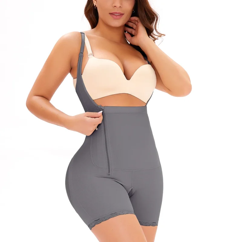 High Waist Open Crotch Bodysui Hip Tummy Women Waist Trainer Shapewear - Image 3